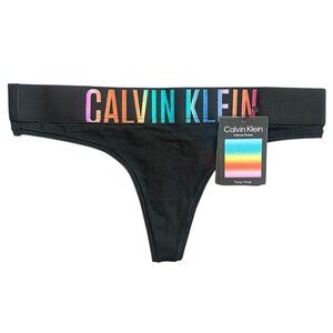 Calvin Klein Women's Intense Power Pride Thong Black QF7833-001 Small